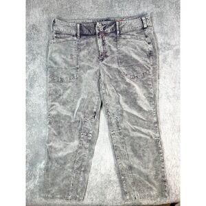 Anthropologie Pilcro The Wanderer Relaxed Leg Corduroy 32 gray purple